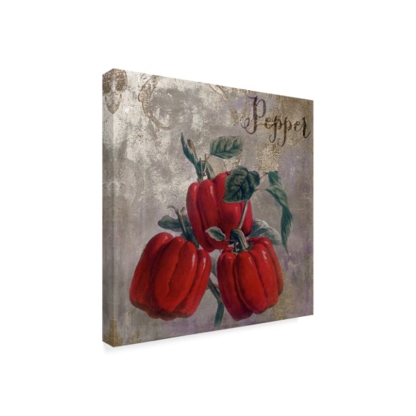 Color Bakery 'Medley Gold Peppers' Canvas Art,18x18